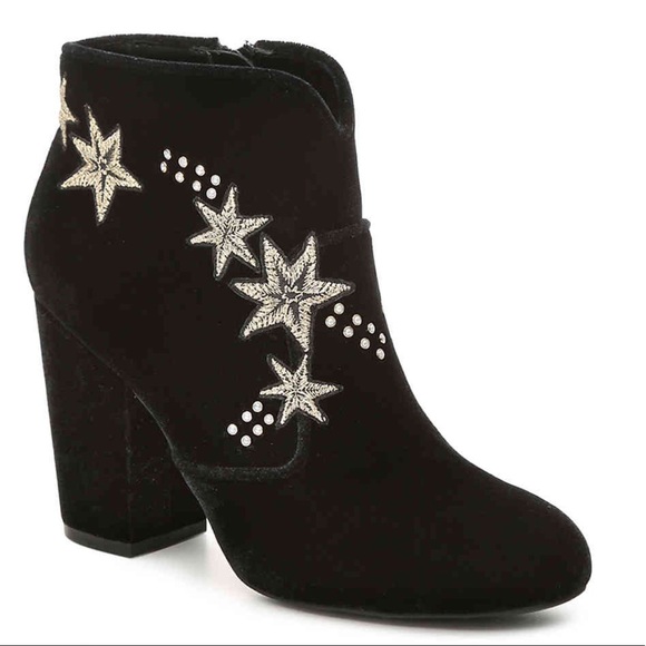 Mix No. 6 Shoes - Mix No. 6 Velvet Embroidered Booties